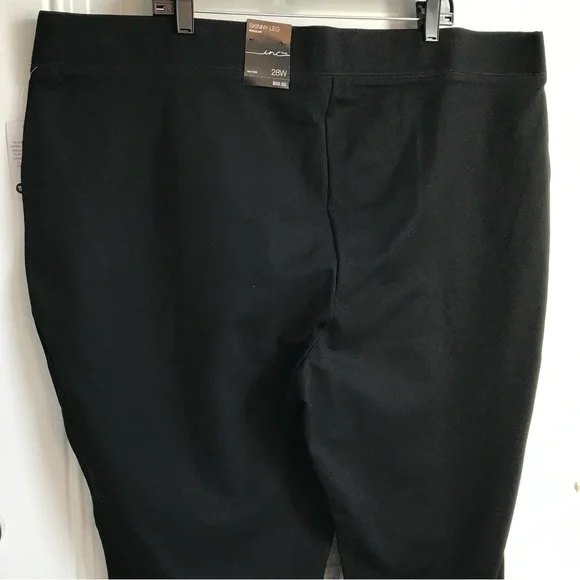 INC Women's Classic Black Mid Rise Skinny Leg Regular Fit Pants + size 28W NWT - Picture 10 of 16